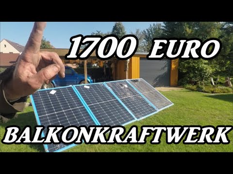 Balcony power station for 1700 euros. Unboxing and test run.