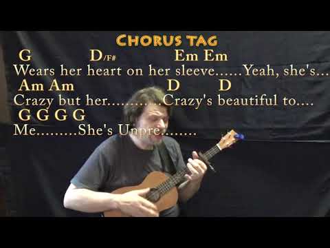 Beautiful Crazy (Luke Combs) Bariuke Cover Lesson with Chords/Lyrics - Capo 4th