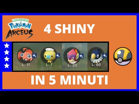 HO CATTURATO 4 SHINY IN 5 MINUTI! -Pokemon leggende arceus-