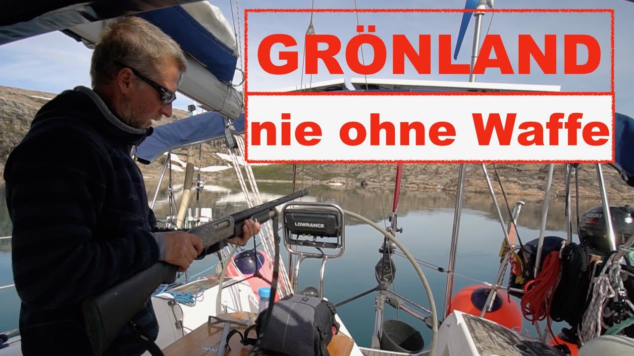 Groenlândia nunca sem uma arma😎 Urso polar na frigideira #109 @XTripSailing Navegação solo