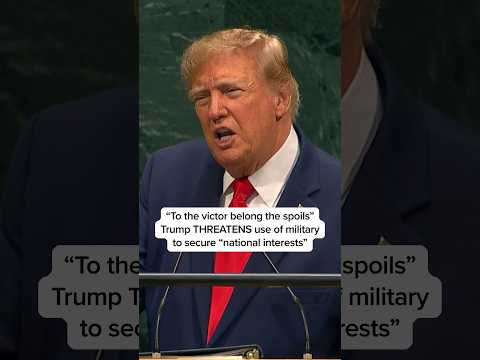 'To the victor belong the spoils': Trump THREATENS use of military to secure 