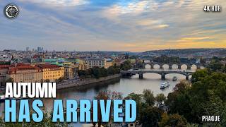 Prague Autumn Walking Tour | A Different Route to My Favourite View | 4K HDR