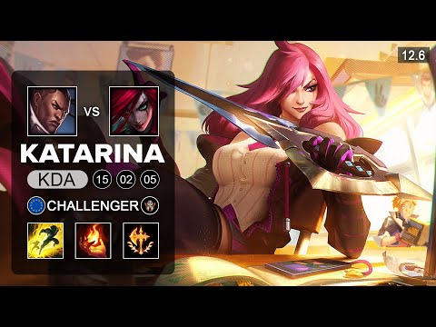Katarina vs Lucian Mid - EUW Challenger - Season 12 Patch 12.6