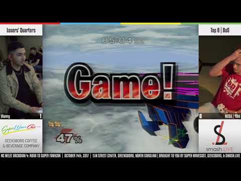 NC Melee Arcadian 4 Top 24 LQ - Vianny (Fox) vs. NCSU | YOld (Marth)