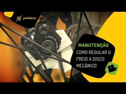 3 dicas para regular o freio da bike? Freio a disco mecânico. Pedaleria