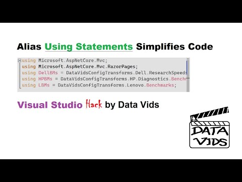 Alias Using Statements Simplifies Code