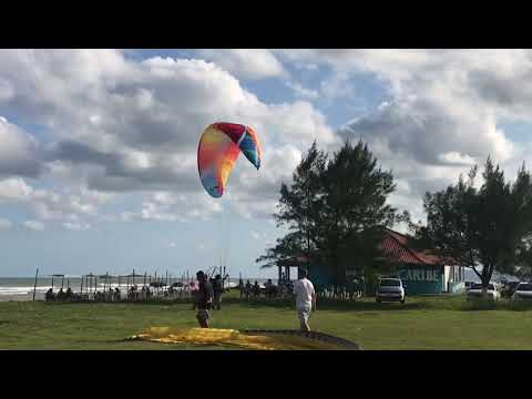 Pouso voo 208 de Paramotor IKE Costa - Itanhaém - 19/02/2023
