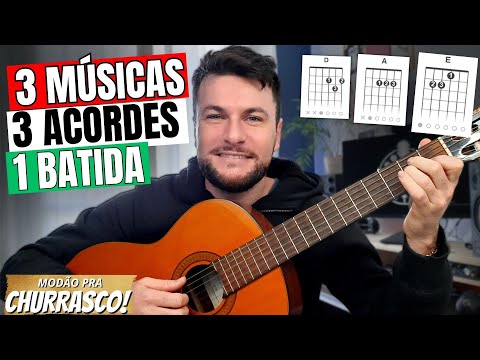 3 Músicas com 3 Acordes e 1 Batida - No VIOLÃO 🎸