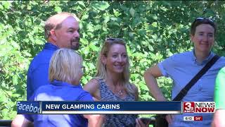 Glamping cabins at Platte River State Park