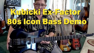 Video thumbnail for Kubicki Ex Factor Bass Demo by JD Pinckney / Pinckney Custom Shop