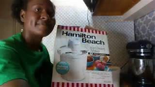 Vanilla Ice Cream in Hamilton Beach ice Cream Maker (NON DAIRY)