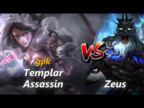 How to Templar Assassin mid vs Zeus (feat. gpk) | First 10 minutes
