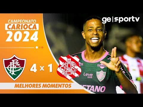 FLUMINENSE 4 X 1 BANGU | MELHORES MOMENTOS | 5ª RODADA DO CAMPEONATO CARIOCA 2024 | ge.globo