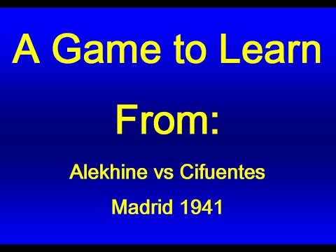 Alekhine vs Cifuentes - Madrid 1941