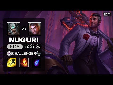 Nuguri Jayce vs Tryndamere Top - KR Challenger - Patch 12.11 Season 12