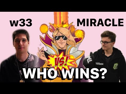 Dota 2 - Invoker Showdown Mirace Invoker Vs w33 Invoker - Who Wins? You decide