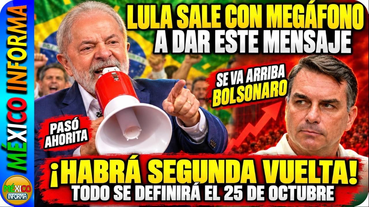 PASÓ AHORITA: LULA SALE A DAR MENSAJE AL PUEBLO DE BRASIL. HABRÁ SEGUNDA VUELTA. MIRA LA RAZÓN.