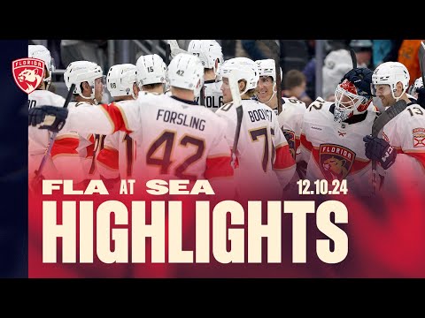 Cats Dominate Shootout in Seattle | Panthers at Kraken Highlights | 12.10.24