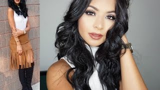 Fall Makeup Matte Eyes & Brown Lips | Diana Saldana