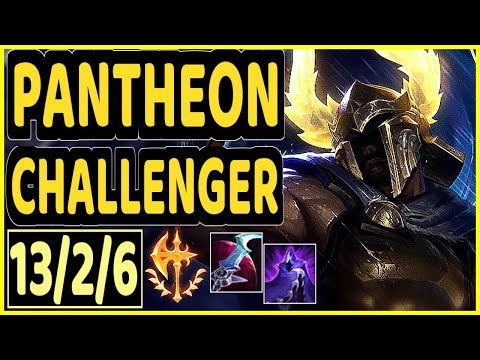 AYEL (PANTHEON) - 13/2/6 KDA CHALLENGER GAMEPLAY - BR