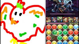 【パズドラ】サタン降臨（進化前ホルスパーティ・サブ難易度低め）