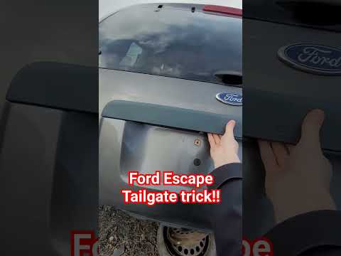 Did you know this about the 1st gen Ford Escape's Tailgate??? #ford #escape #suv #car