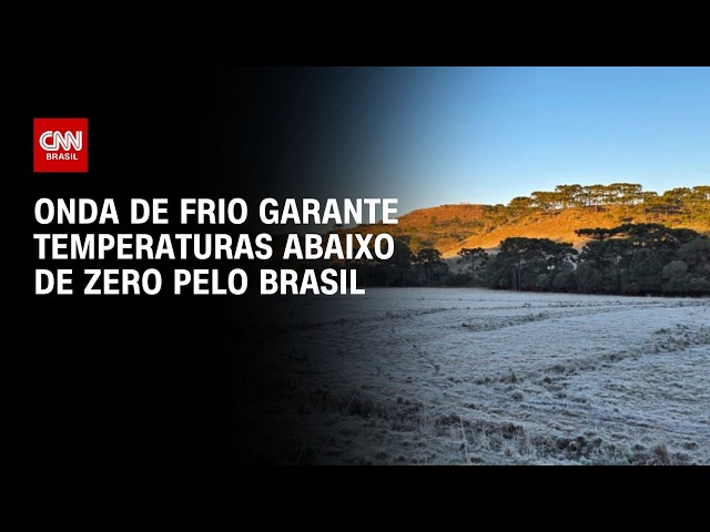 Frio faz termômetros despencarem e temperaturas ficam abaixo de zero | CNN PRIME TIME