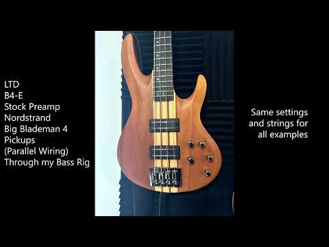 Nordstrand Big Blademan 4 Pickups - Comparison with stock LTD Pickups
