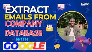 Find Verified Emails | Direct Database Access Method