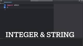 #swift integers & strings