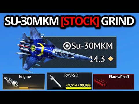 THE SU-30MKM [STOCK] GRIND EXPERIENCE WAS PURE CHAOS (New best toptier Japan jet?)