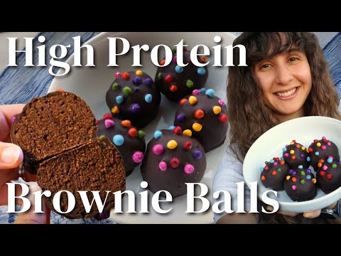 COSMIC BROWNIE Power Balls (11G Plant Protein!) | No Bake, Vegan, Gluten-Free Energy Bites 🌱🍫