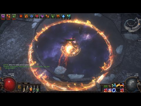 S+ Tier Righteous Fire (Damage Test) - Path of Exile Build 3.17 showcase