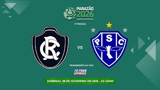REMO X PAYSANDU l PARAENSE 2026 (4ª RODADA)