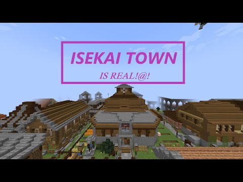 Insane Minecraft Isekai Town! Unbelievable 2023 Update!