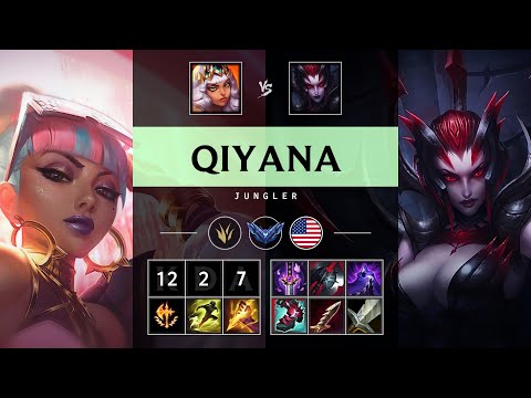 Qiyana Jungle vs Elise - NA Diamond Patch 25.16