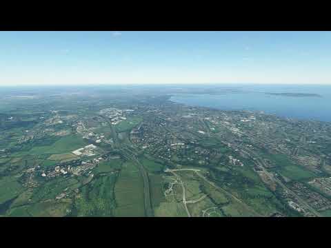 Flying Over Dublin City, Ireland