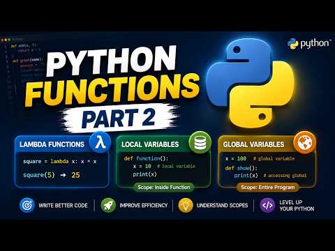 Python For Gis 17 Functions Part 2 Lambda Functions Variable Scope Examples