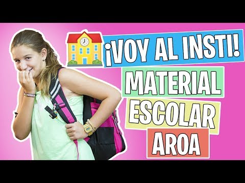 ¡VOY AL INSTITUTO! ✏️ Haul MATERIAL ESCOLAR 2018-19 📚VUELTA al COLE // AROA