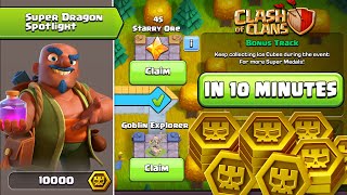 Fastest Way to Get All Super Medals in Clash of Clans - Easy Way to Beat Dragon Spotlight Event Coc