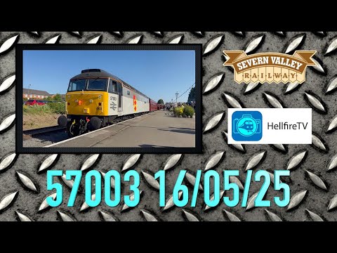 57003 in 4K in fine form making a noise at the Severn Valley Railway