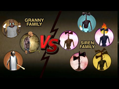Grandpa Granny Team Vs All Siren Head Team