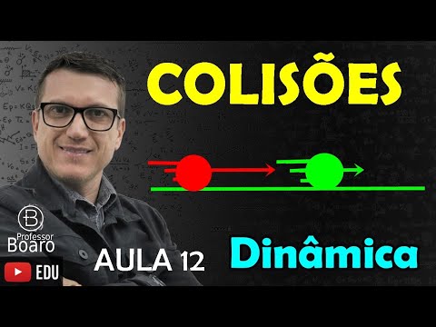COLISÕES ou CHOQUES MECÂNICOS - DINÂMICA - (TEORIA + EXERCÍCIOS) -  AULA 12