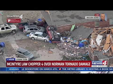 Possible tornado damage in Norman