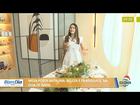 Beleza e praticidade na mesa posta da ceia de Natal 07 12 2021