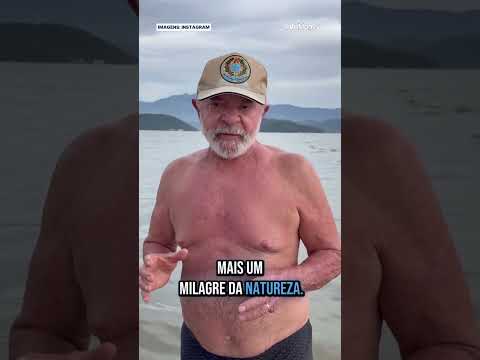 Janja posts a video of Lula on the beach talking about the mixing of left and right in nature.