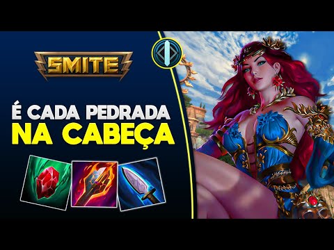 É só pedrada na CABEÇA! PERSÉFONE MID - ⚡ Smite BR Conquista