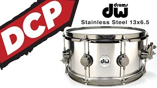Video thumbnail for DW Collectors Stainless Steel Snare Drum 13x6.5 - Video Demo by Drum Center of Portsmouth