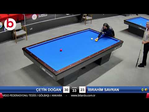 ÇETİN DOĞAN & İBRAHİM SAVRAN Bilardo Maçı - 2022 ERKEKLER 1.ETAP-2.TUR