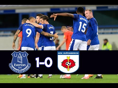 Everton vs MFK Ruzomberok 1-0 All Goals (3rd qualification UEL) 1st Leg 28-07-2017